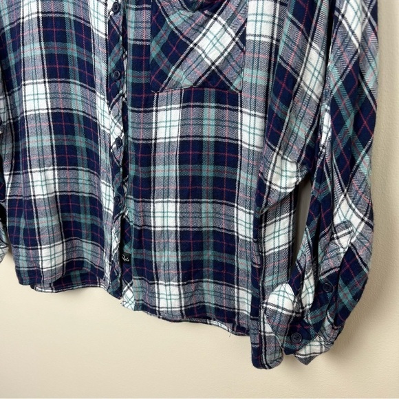 Rails Maddox Dolman Sleeve Flannel Plaid Button Down‎ Top - Picture 4 of 13